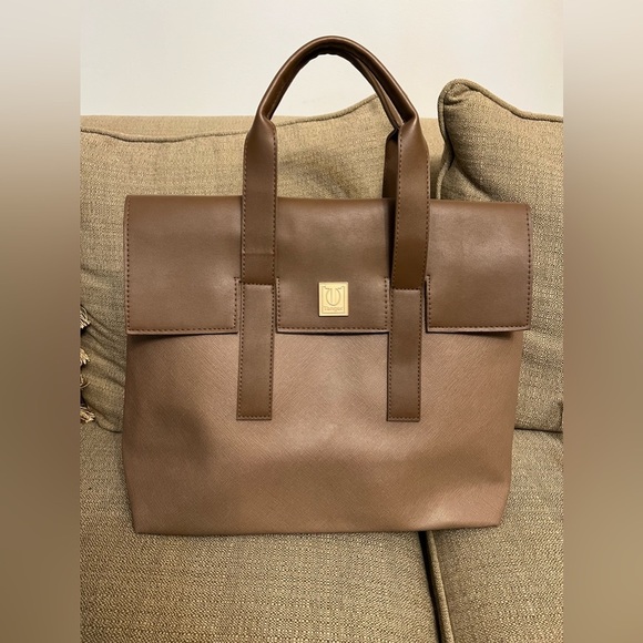 Tanger brown bag new tote tanger bag shopping bag, purse tote easy carry - Picture 1 of 13